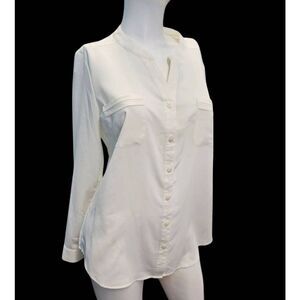 Covington Essentials Off White Pullover Dress Top Blouse size Medium Womens